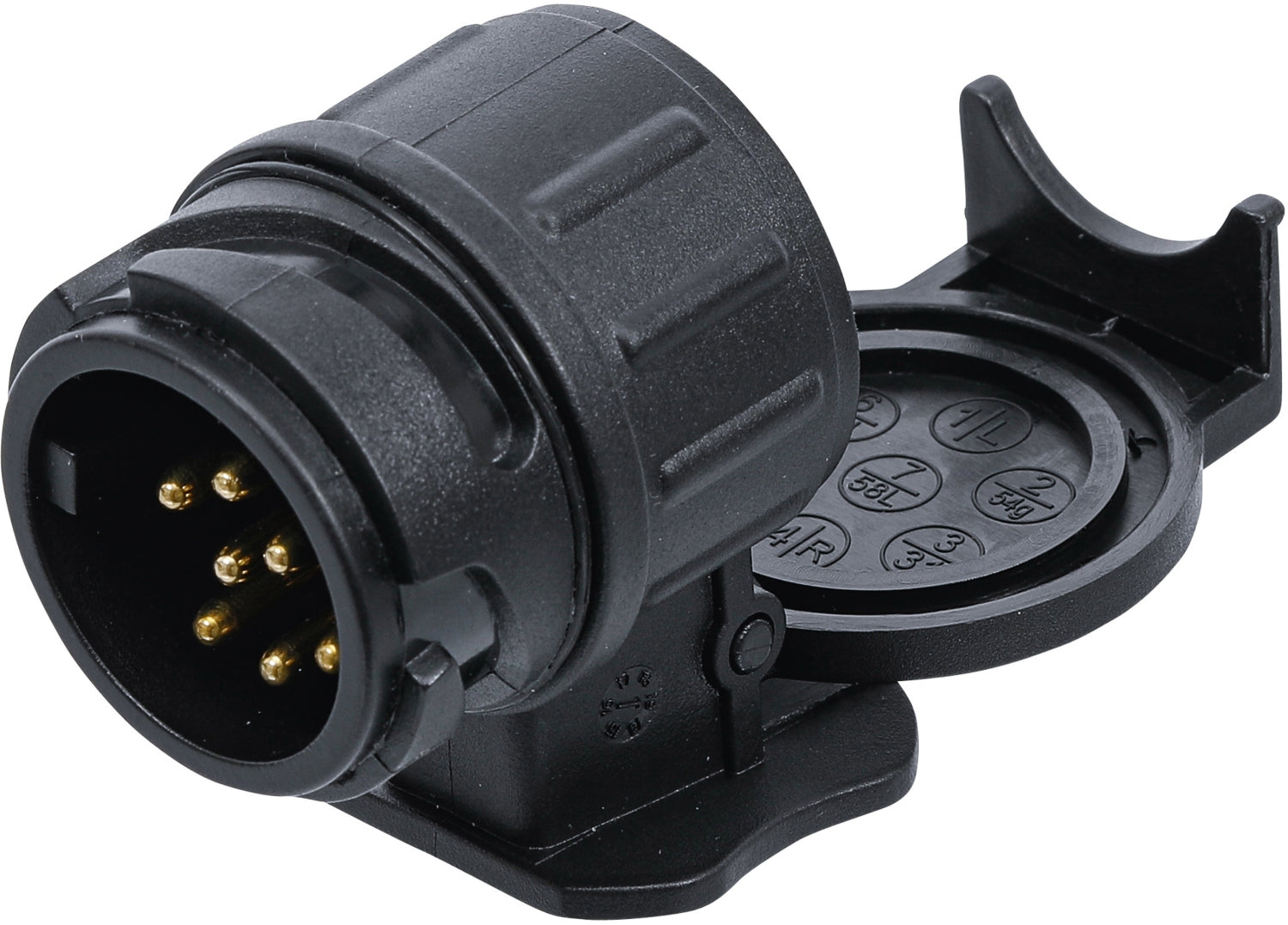 BGS DIY 80754 Adapter für Anhängerstecker 7 polig auf 13 polig