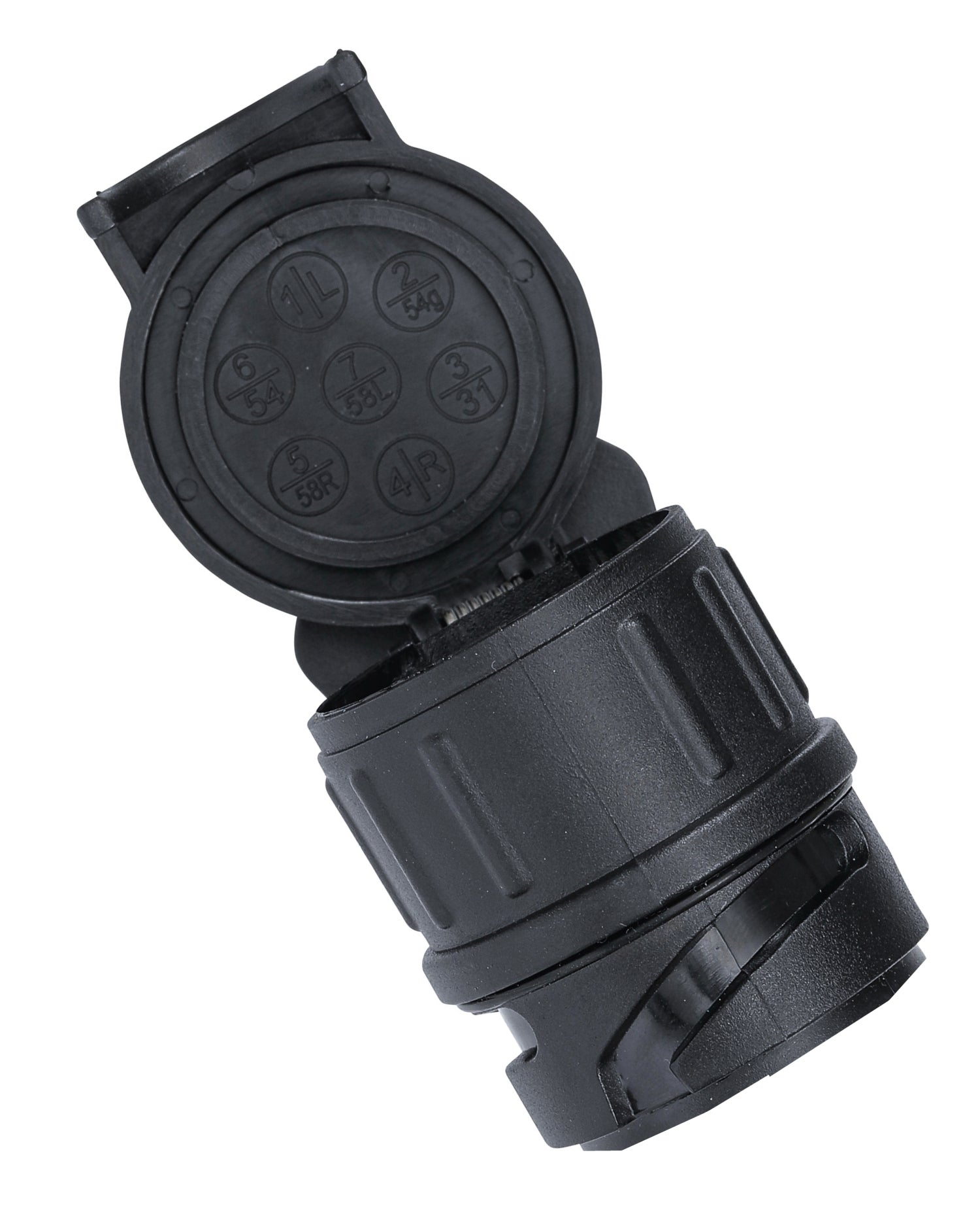 BGS DIY 80754 Adapter für Anhängerstecker 7 polig auf 13 polig