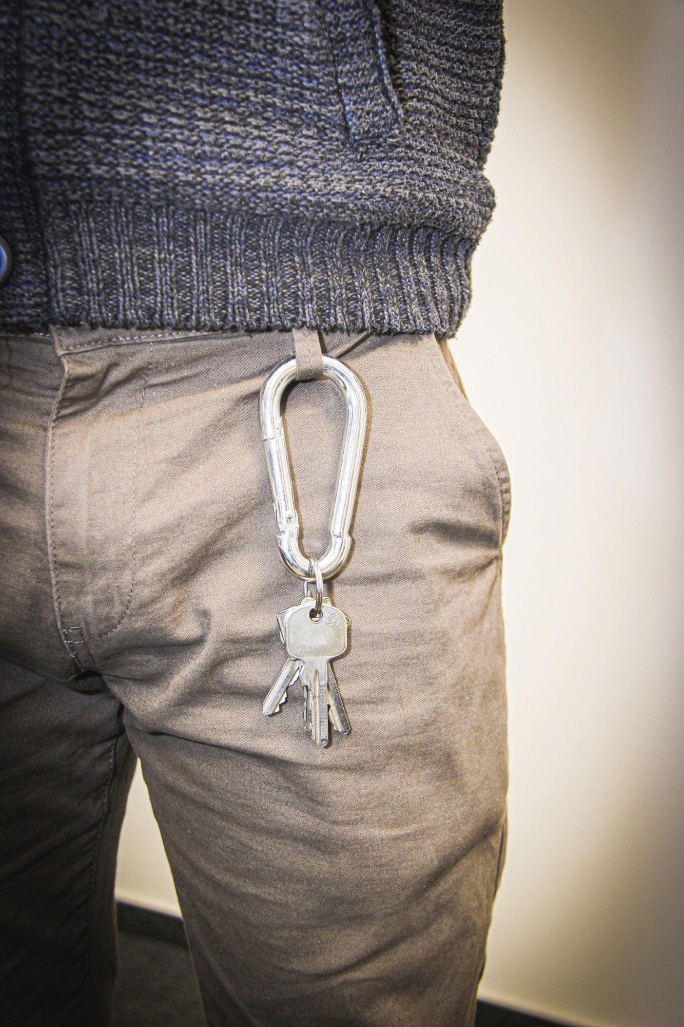 BGS DIY 8076 Schlüsselbund Karabinerhaken 100 x 10mm