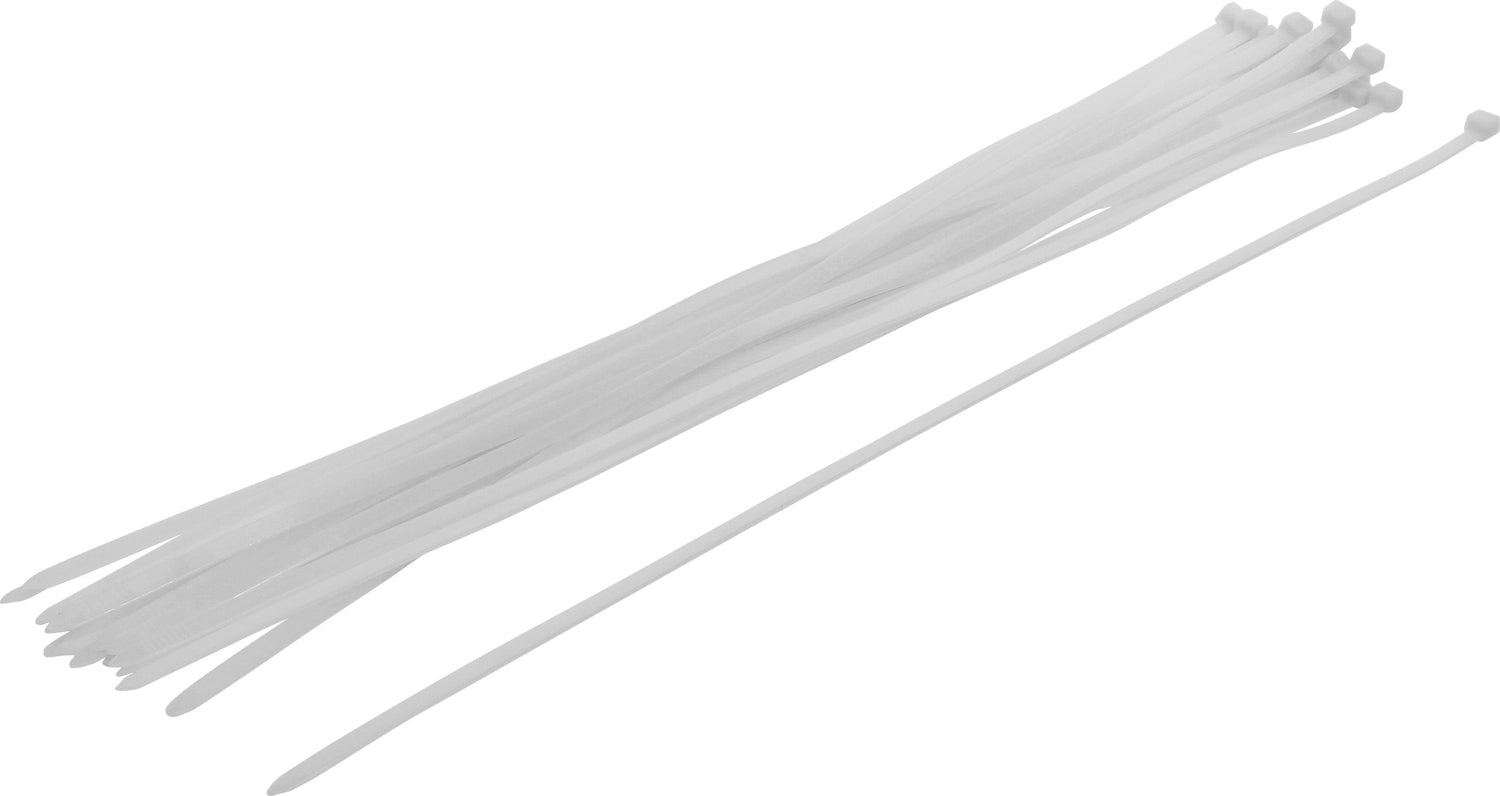 BGS DIY 80776 Sortiment Kabelbinder weiß 8,0 x 600mm 20 teilig