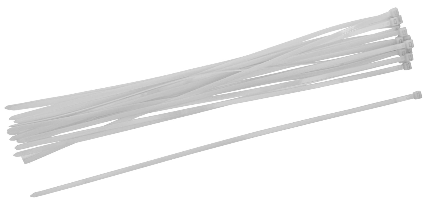 BGS DIY 80776 Sortiment Kabelbinder weiß 8,0 x 600mm 20 teilig