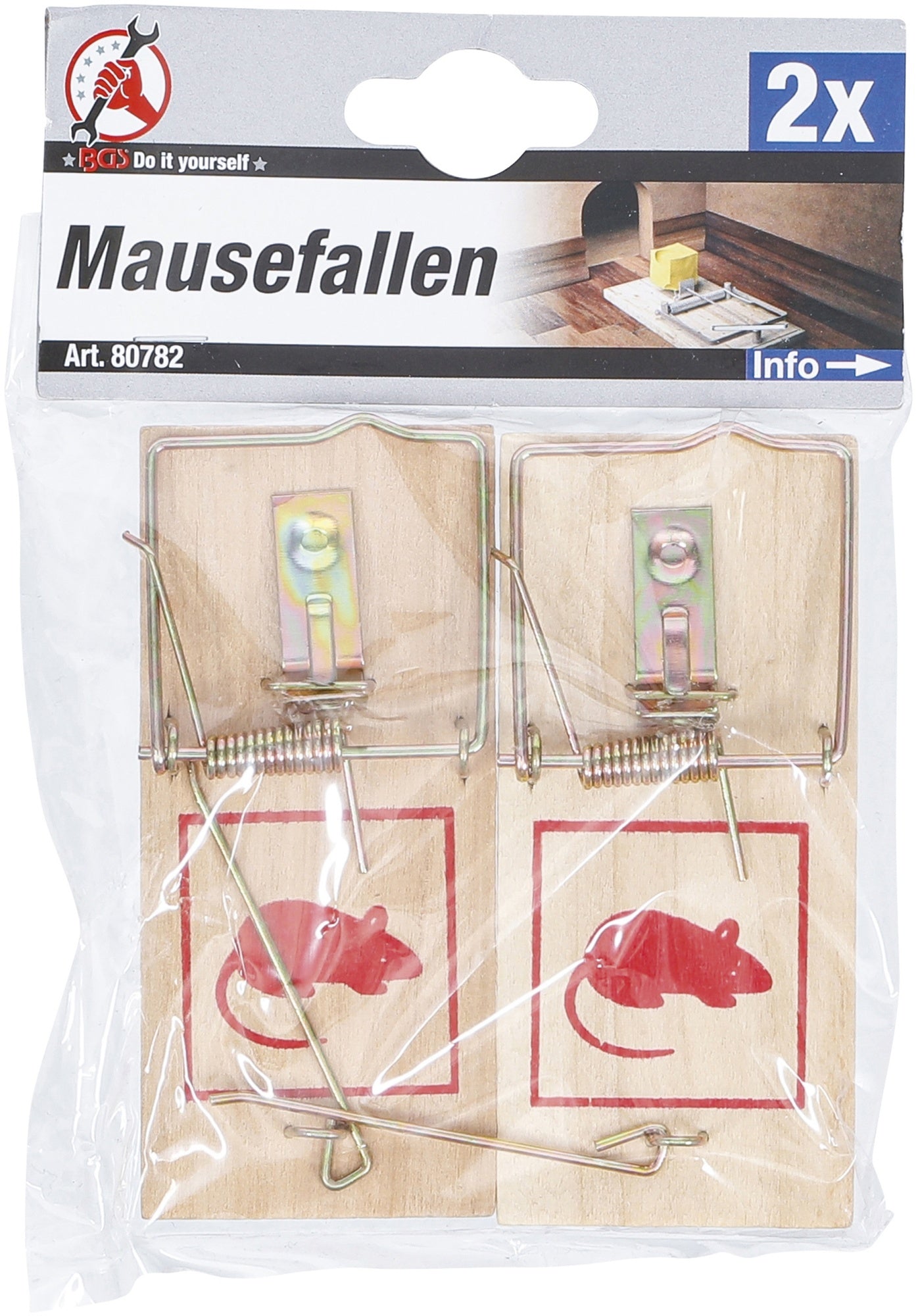 BGS DIY 80782 Mausefallen 2 teilig