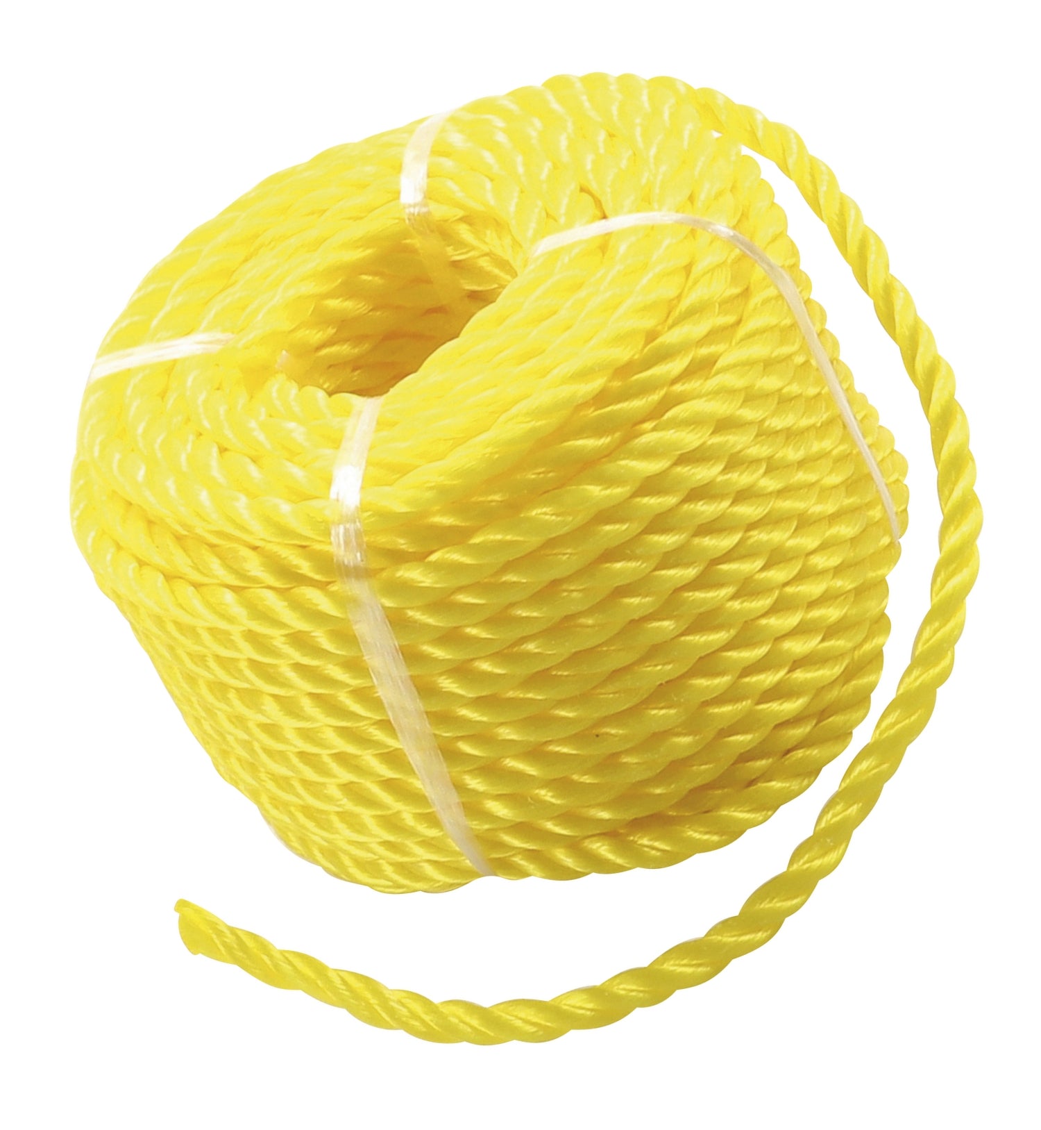 BGS DIY 80805 Kunststoffseil / Allzweckseil Länge 20 Meter Ø6mm gelb