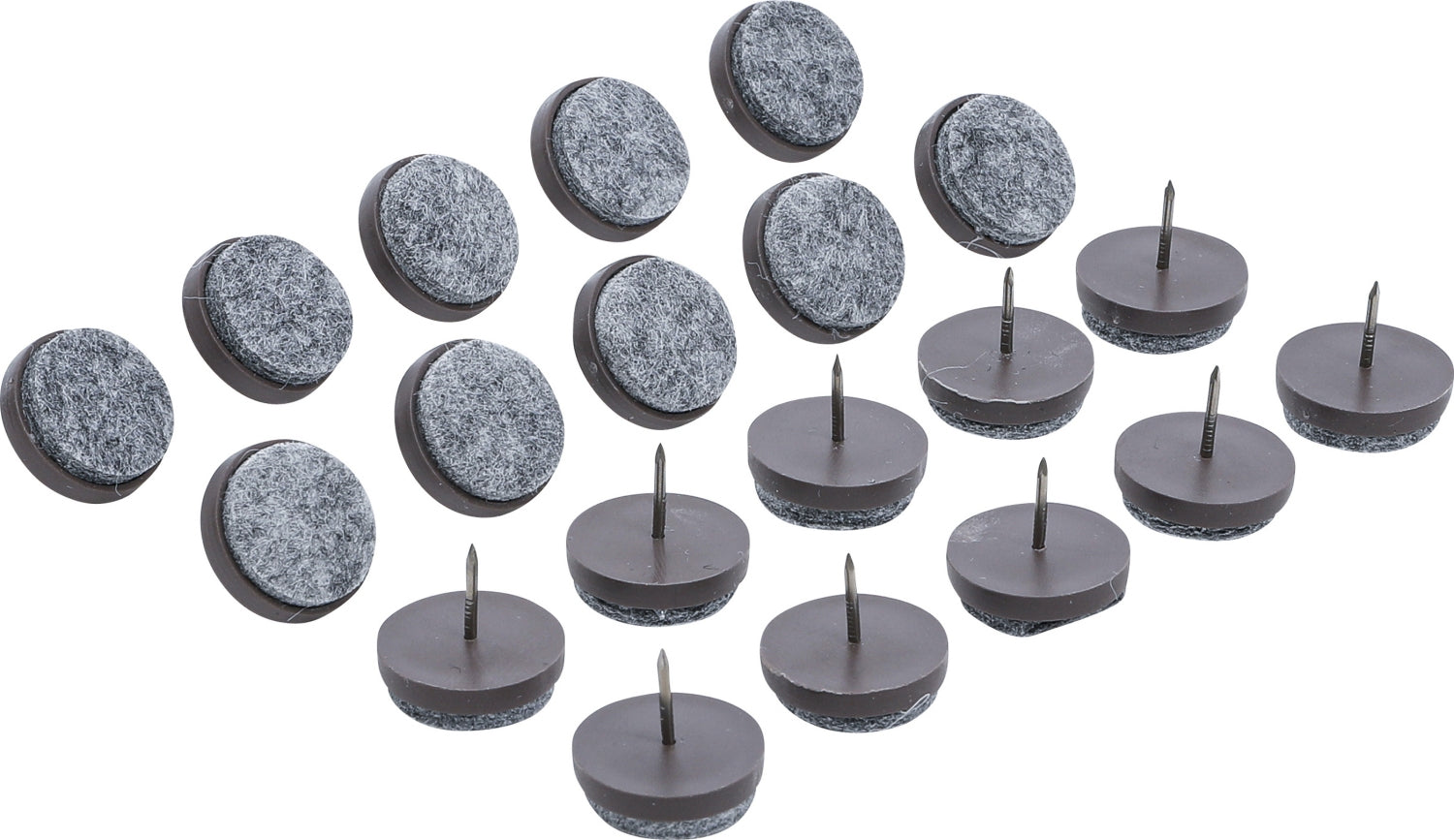 BGS DIY 80868 Satz Filzgleiter gestiftet Ø 24mm 20 teilig