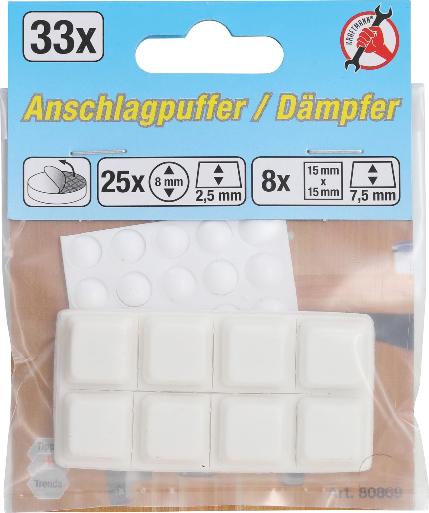 BGS DIY 80869 Satz Anschlagpuffer 33 teilig