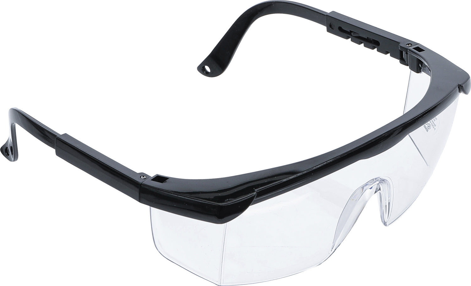 BGS DIY 80887 Schutzbrille mit verstellbarem Bügel transparent