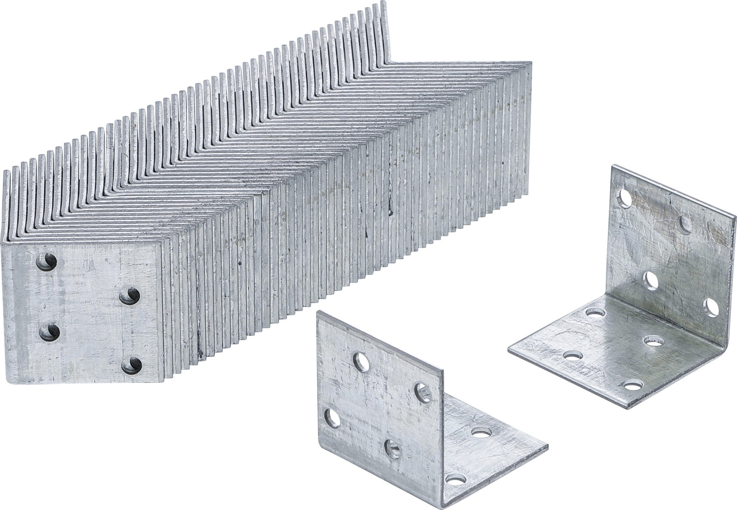BGS DIY 80934-50 Satz Winkelverbinder 40 x 40 x 40 x 2mm Sparpack 50 Stück