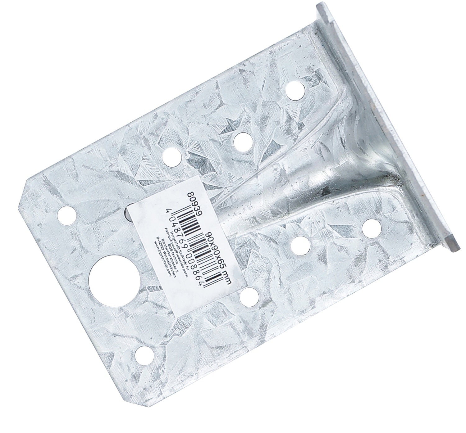 BGS DIY 80939 Winkelverbinder 90 x 90 x 65 x 2,5mm