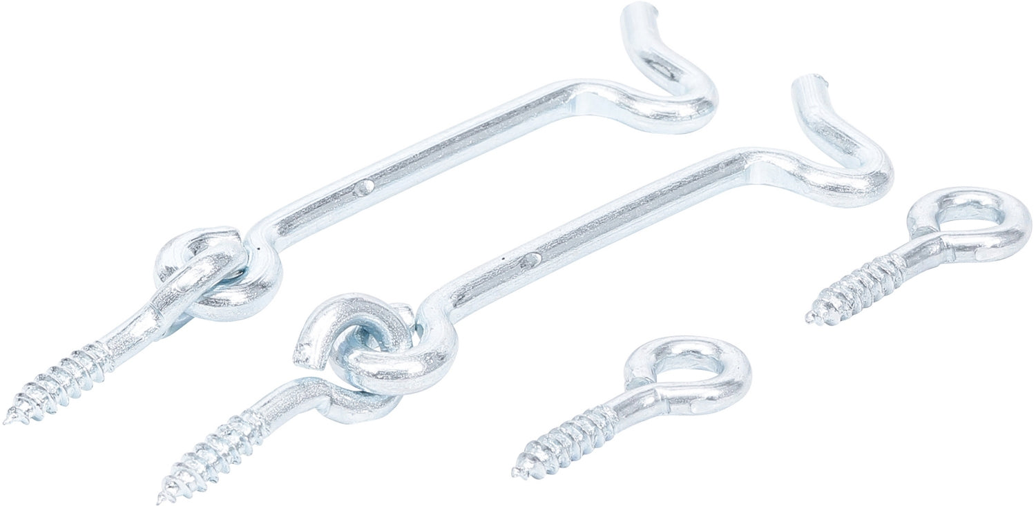 BGS DIY 80942 Satz Sturmhaken 4,0 x 80mm 2 teilig