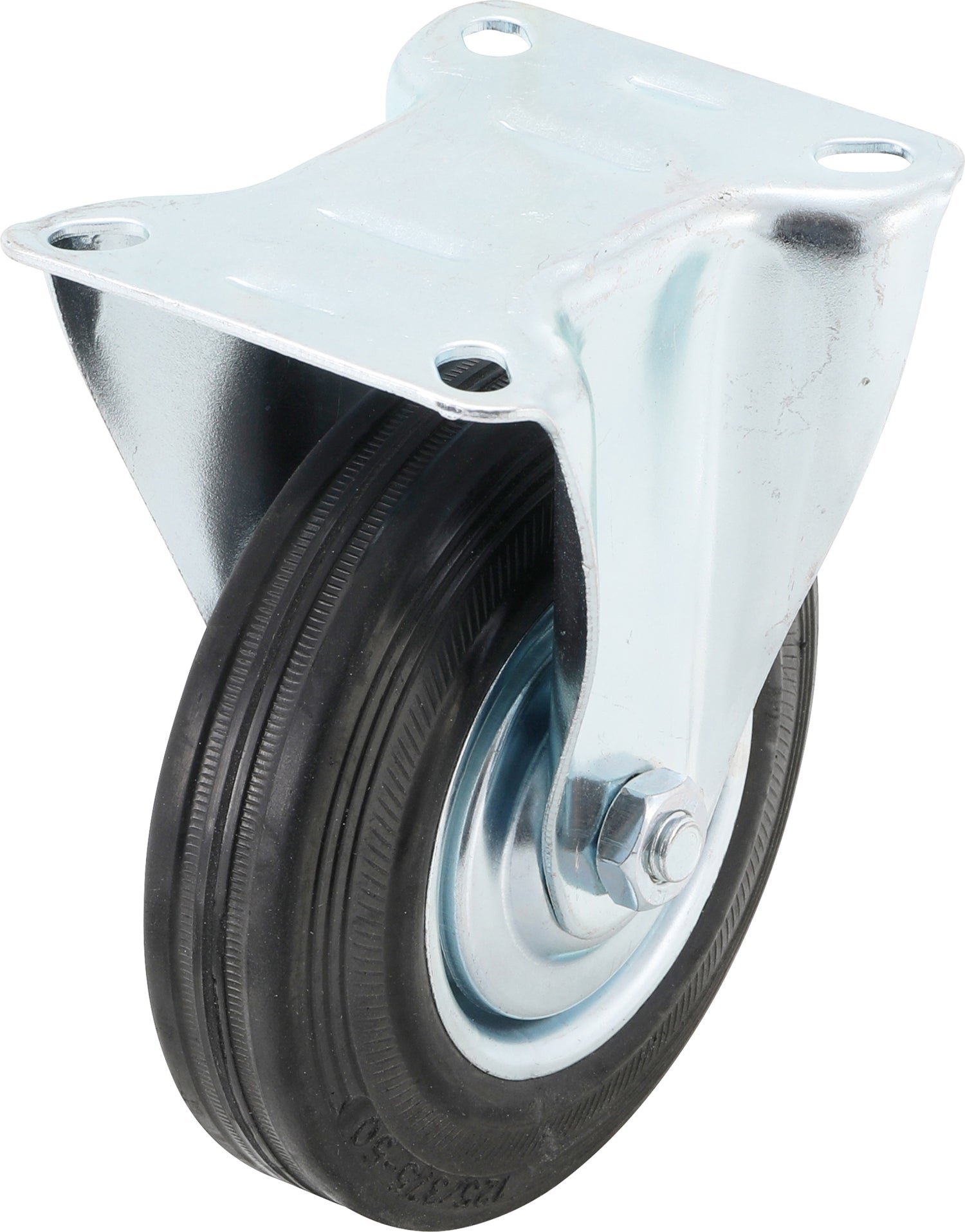 BGS DIY 80953 Bockrolle mit Anschraubsockel Ø125mm