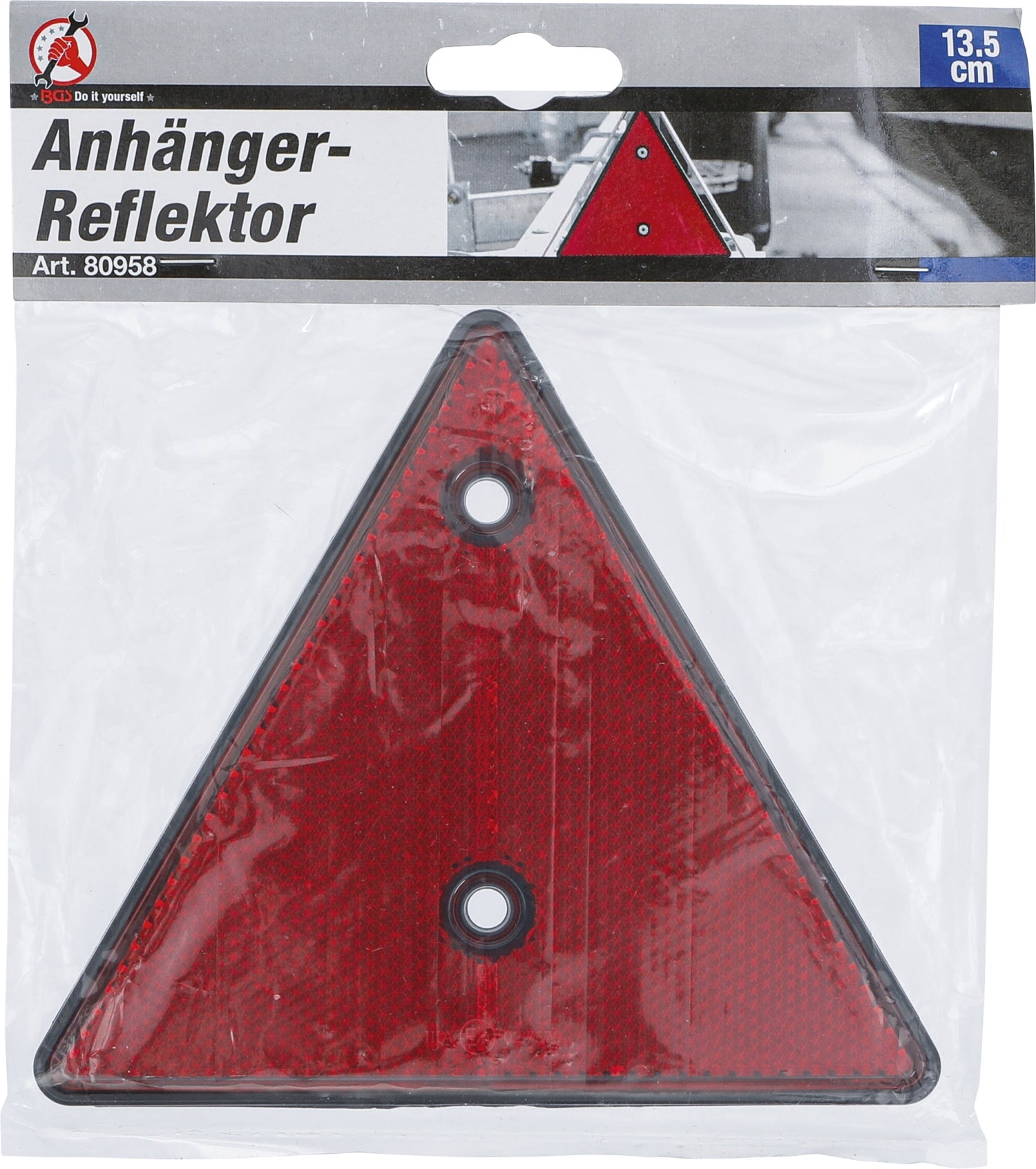 BGS DIY 80958 Anhänger Reflektor 135 x 135mm