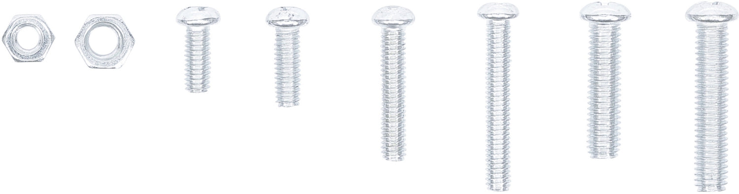 BGS DIY 8134 Sortiment Muttern Schrauben metrisch M4 M5 126 teilig