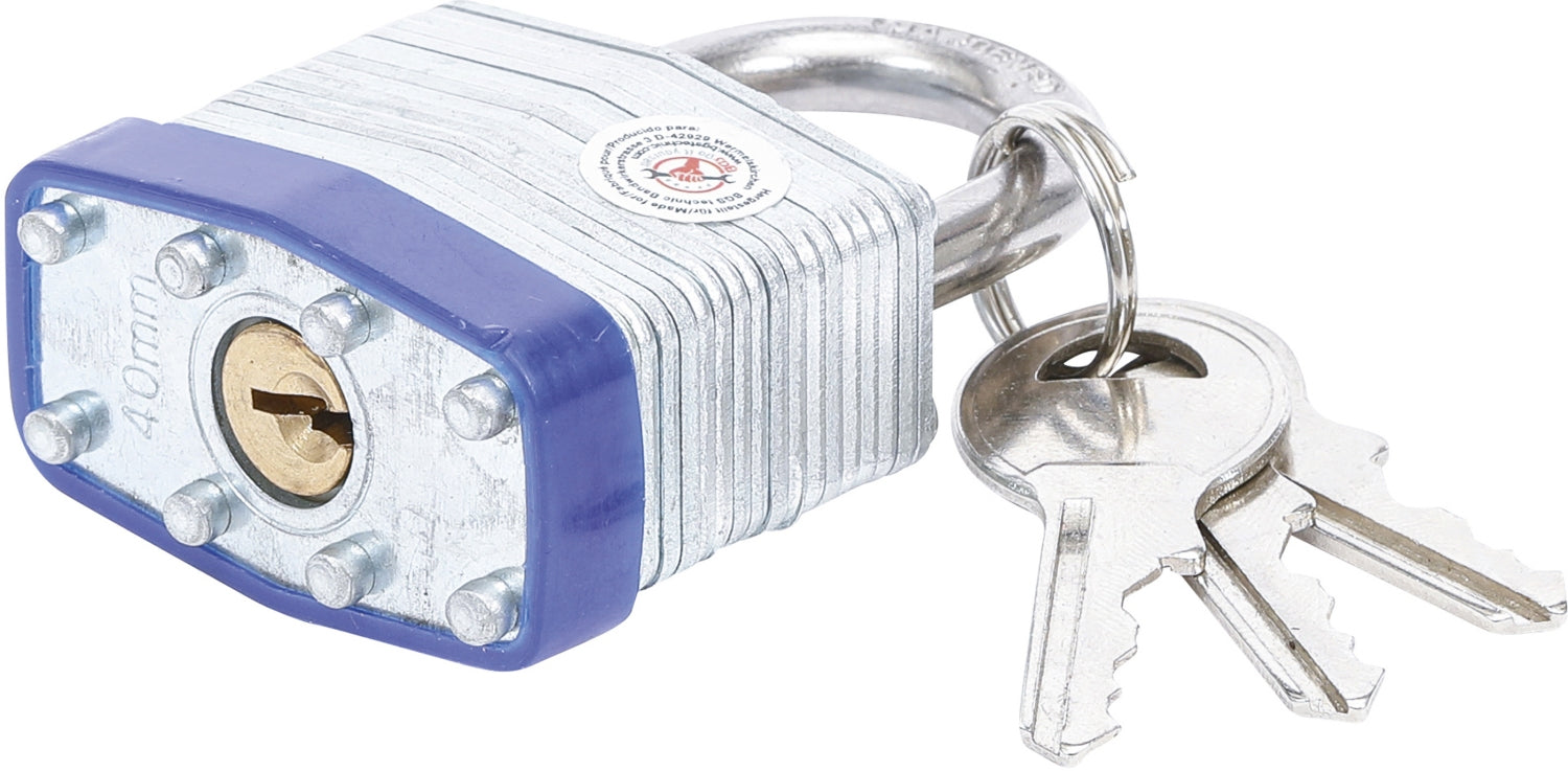 BGS DIY 85040 Sicherheits Vorhängeschloss 40mm