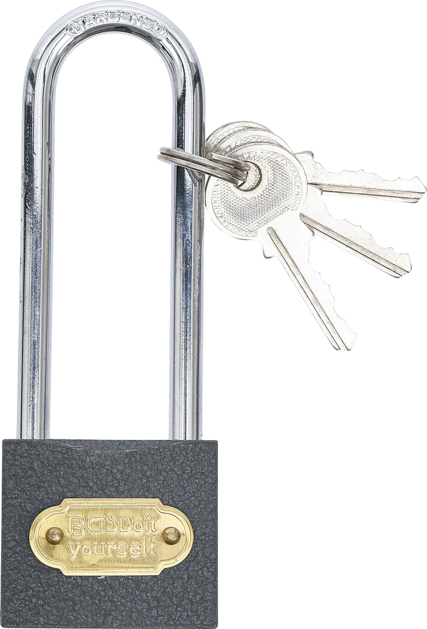BGS DIY 85168 Vorhängeschloss Typ L extra hoher Bügel