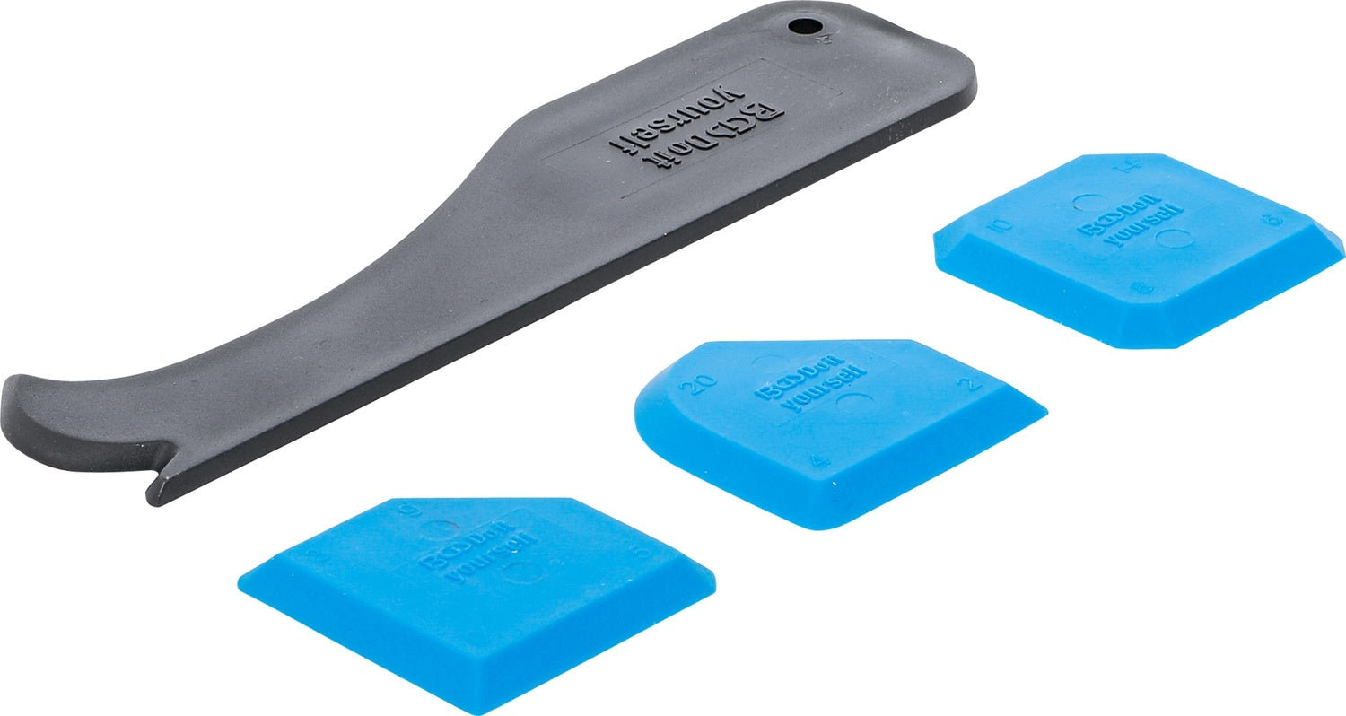 BGS DIY 85206 Satz Silikon Glätter Fugenspachtel Fugenglätter 4teilig