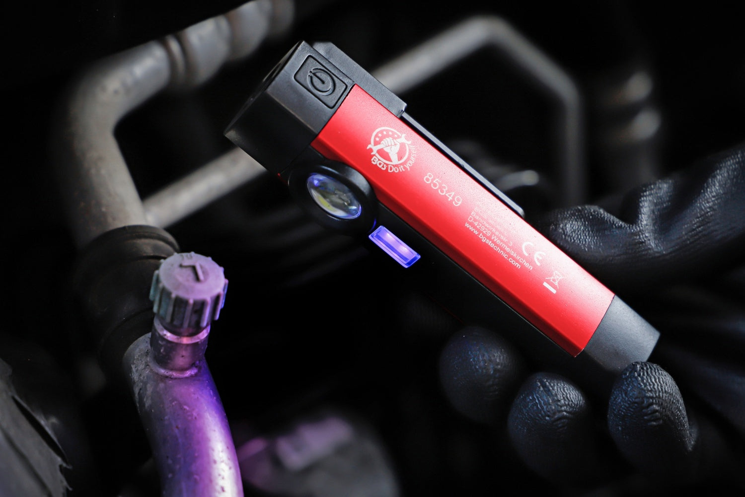 BGS DIY 85349 COB-LED UV Aluminium Handleuchte 1 Watt