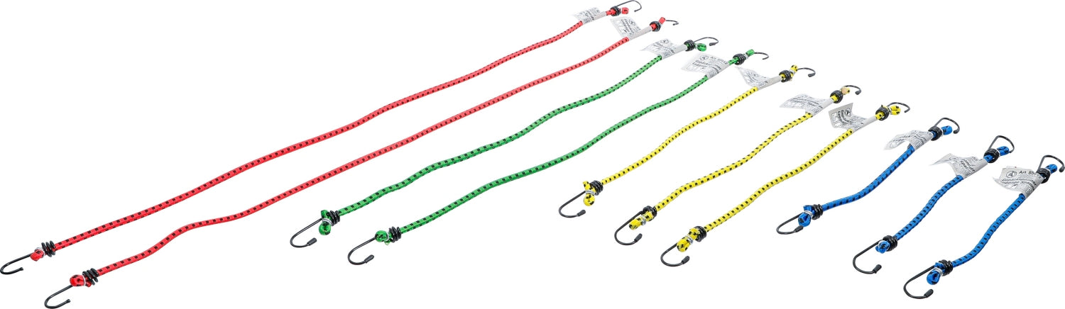 BGS DIY 85512 Satz Gepäckspanner Länge 300-800mm 10 teilig