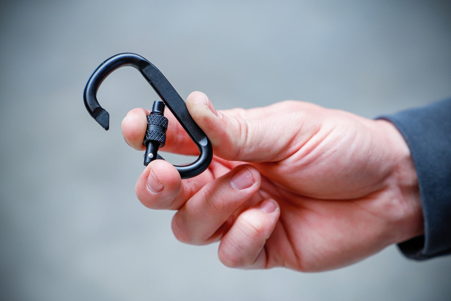 BGS DIY 85795 Karabinerhaken D-Form mit Schraubsicherung