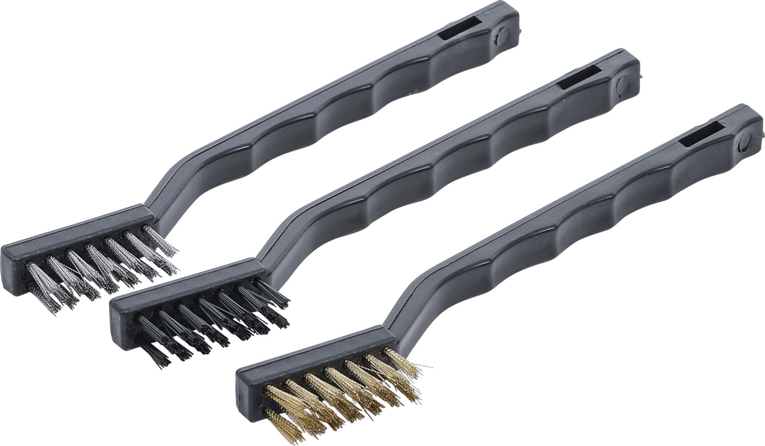 BGS DIY 85811 Satz Bürsten Nylon Messing Stahl Länge 175mm
