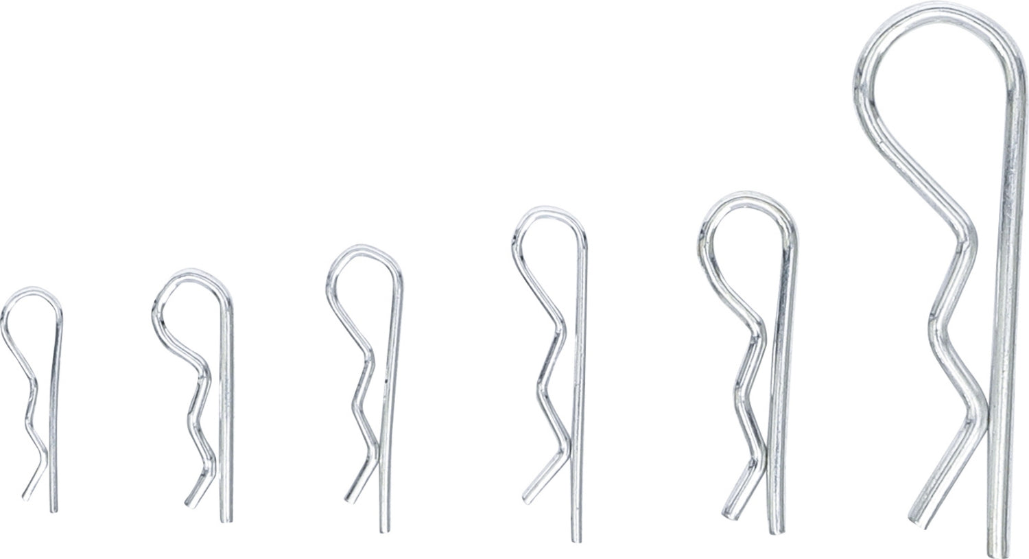 BGS DIY 88134 Sortiment Federsplinte Federstecker Sicherungssplinte Ø 1,2 - 3,0mm 48 teilig