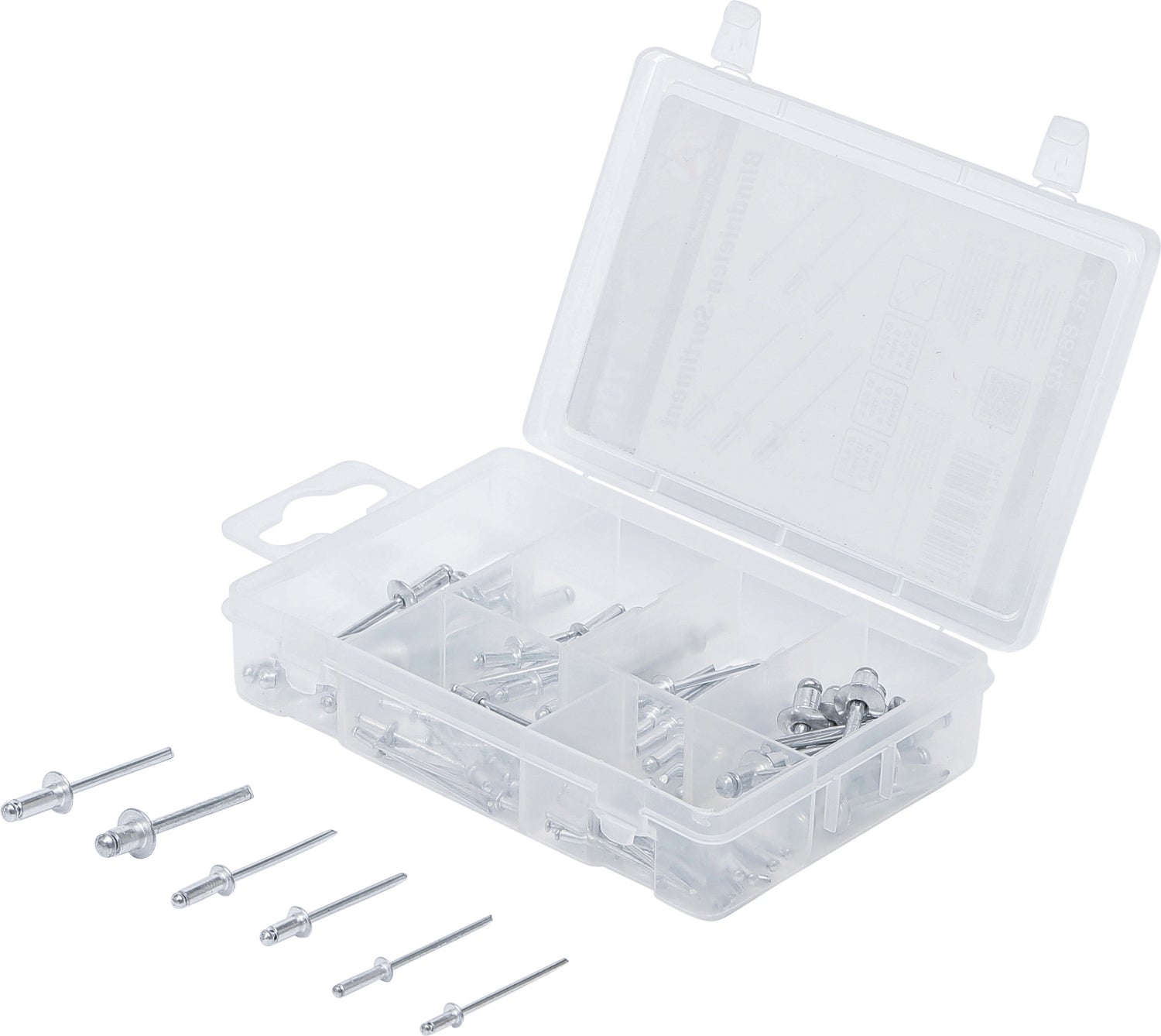 BGS DIY 88142 Sortiment Poppnieten / Blindnieten Ø2,4 - 4,8mm 70 teilig