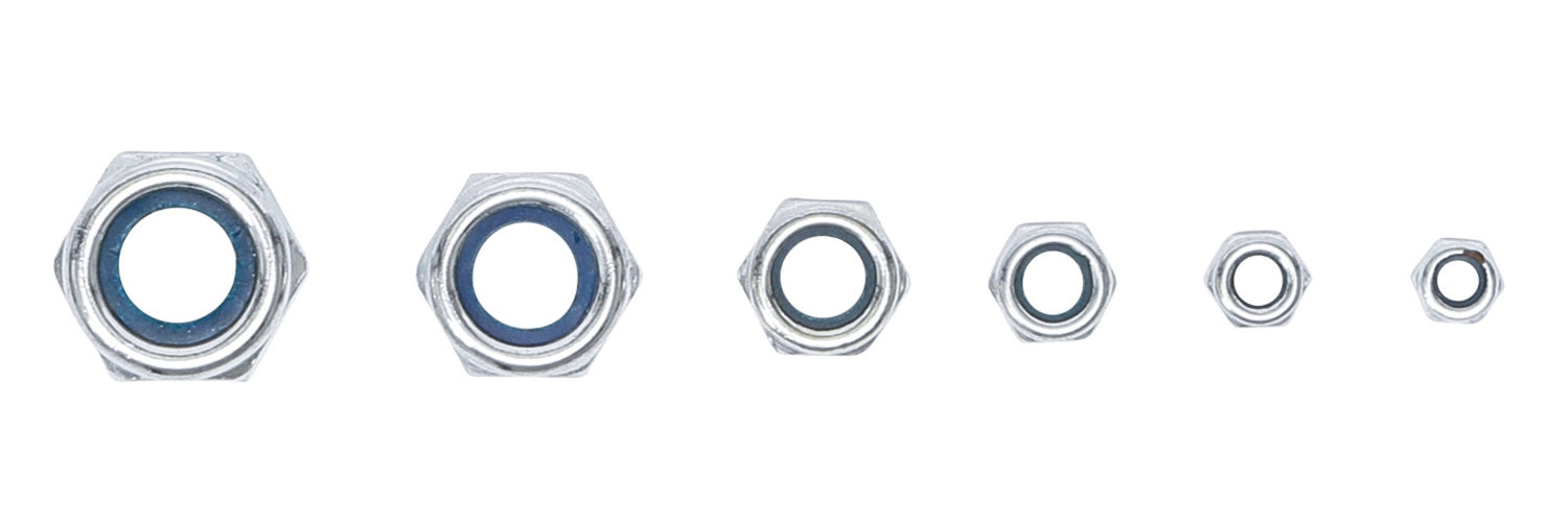 BGS DIY 88144 Sortiment Muttern selbstsichernd M4 - M12 53 teilig