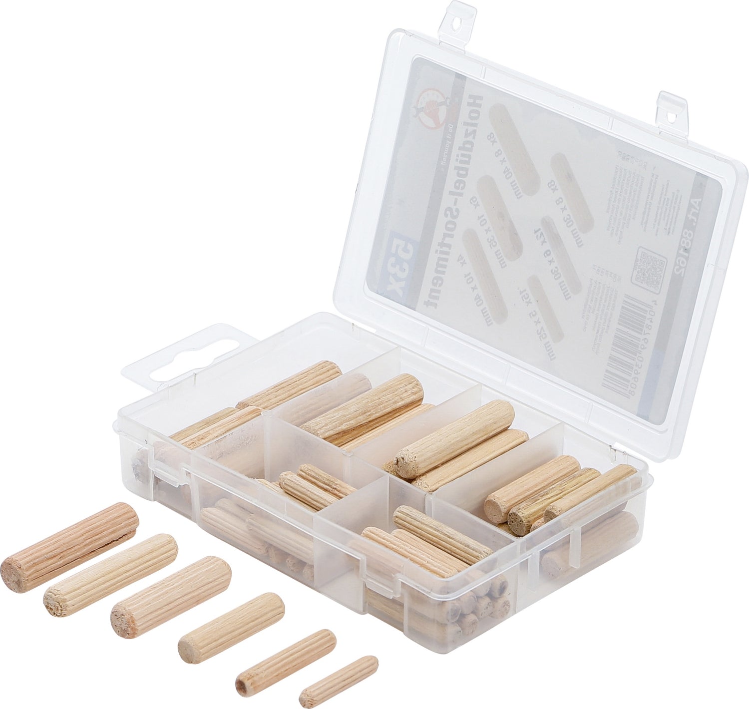 BGS DIY 88162 Sortiment Holzdübel 5 - 10mm 53 teilig