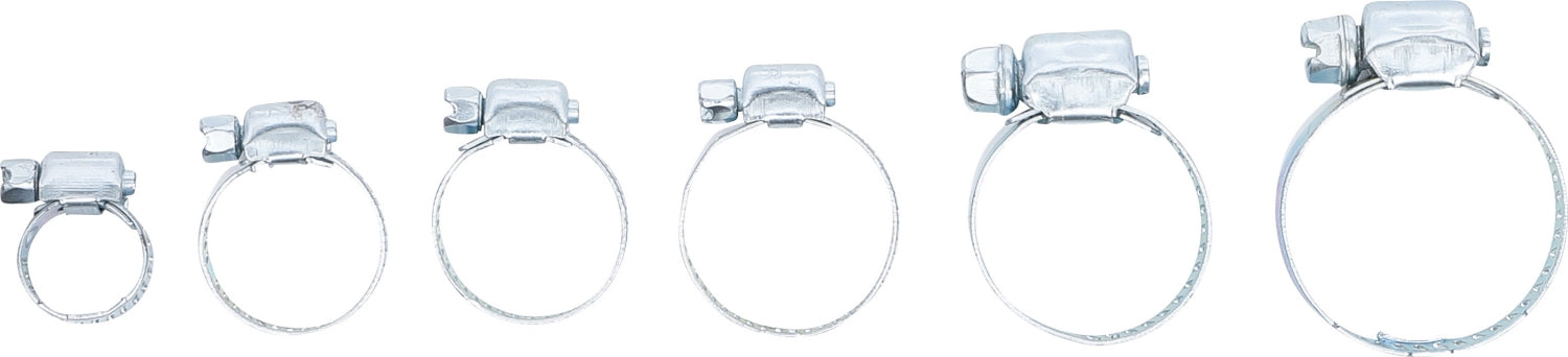 BGS DIY 88182 Sortiment Schlauchklemmen Durchmesser Ø 16 - 40mm 25 teilig