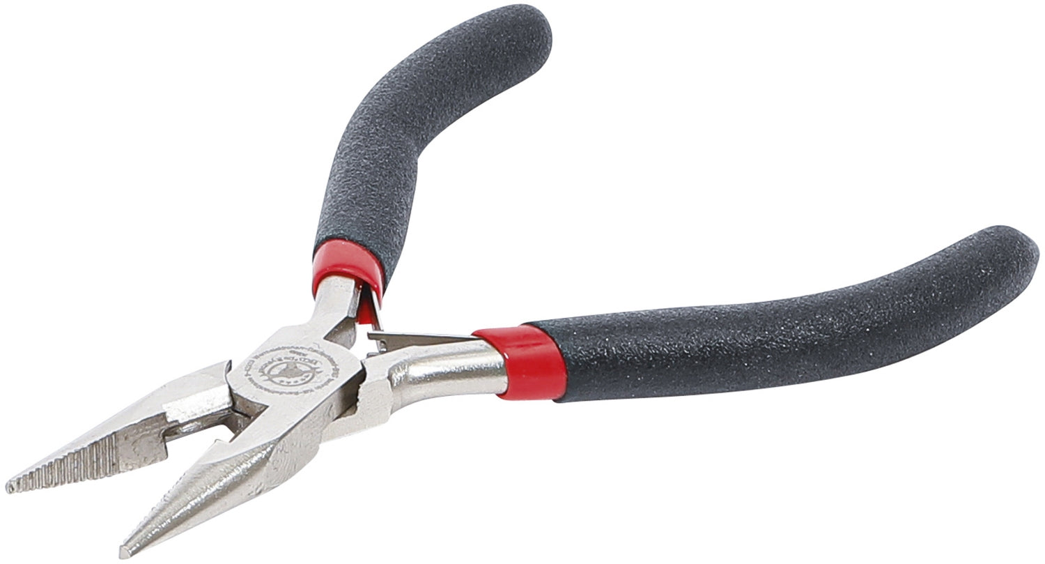 BGS DIY 90383 Elektronik Spitzzange gerade mit Feder Länge 120mm