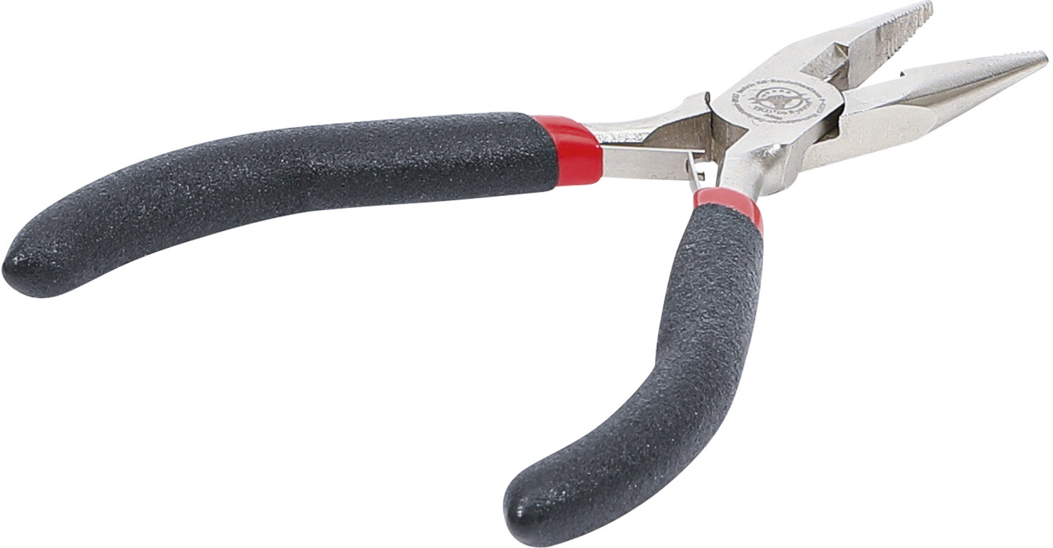 BGS DIY 90383 Elektronik Spitzzange gerade mit Feder Länge 120mm