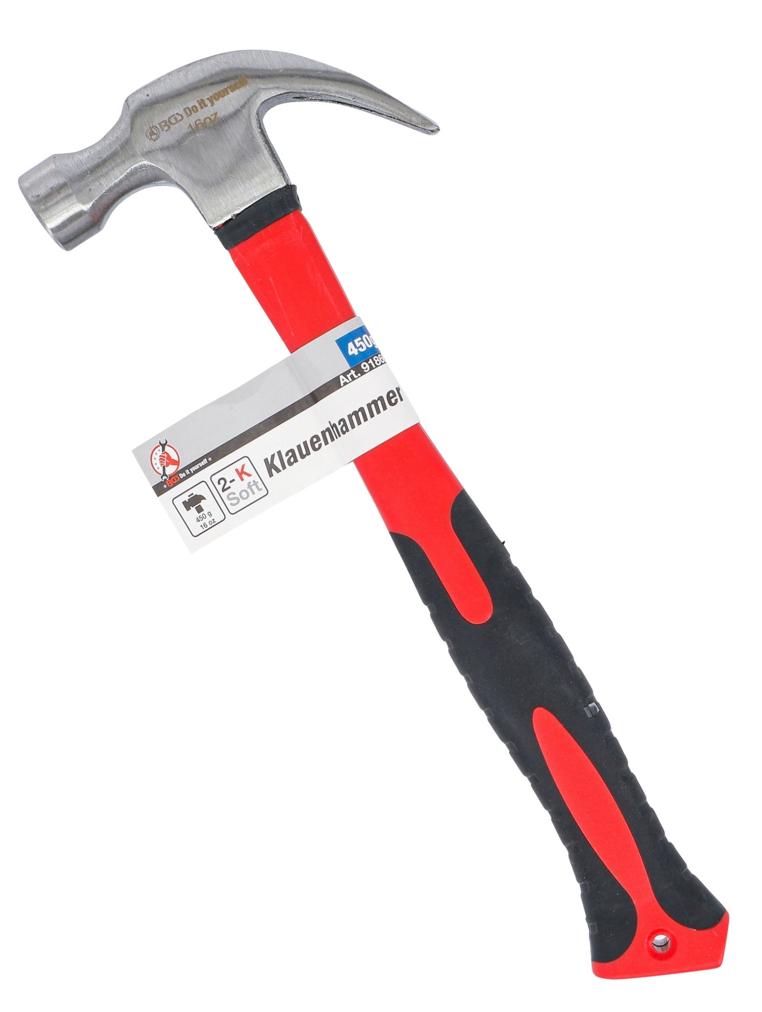 BGS DIY 91866 Klauenhammer Kopfgewicht 450g