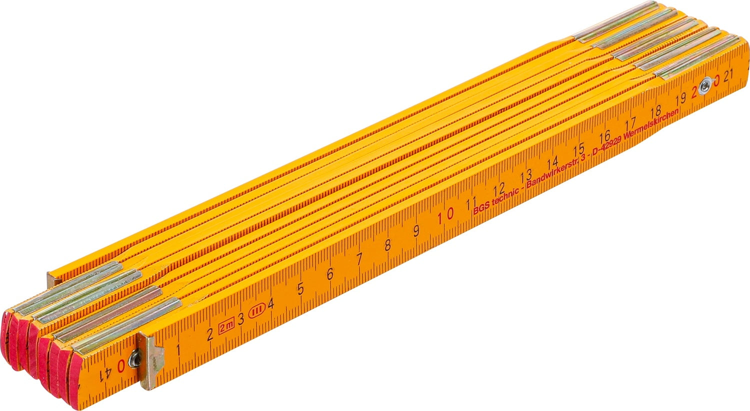 BGS DIY 92051 Gliedermaßstab aus Holz Länge 2m