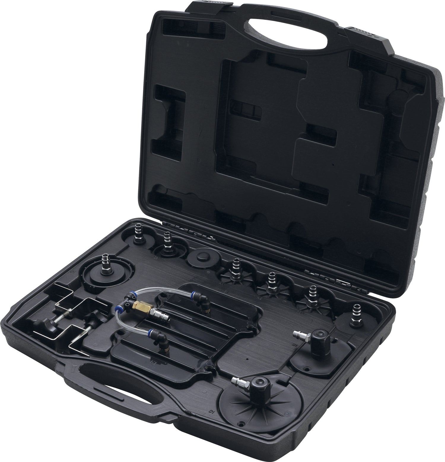 BGS DIY 9783 Satz Druckluft Bremsenentlüfter und Adapter 17 teilig