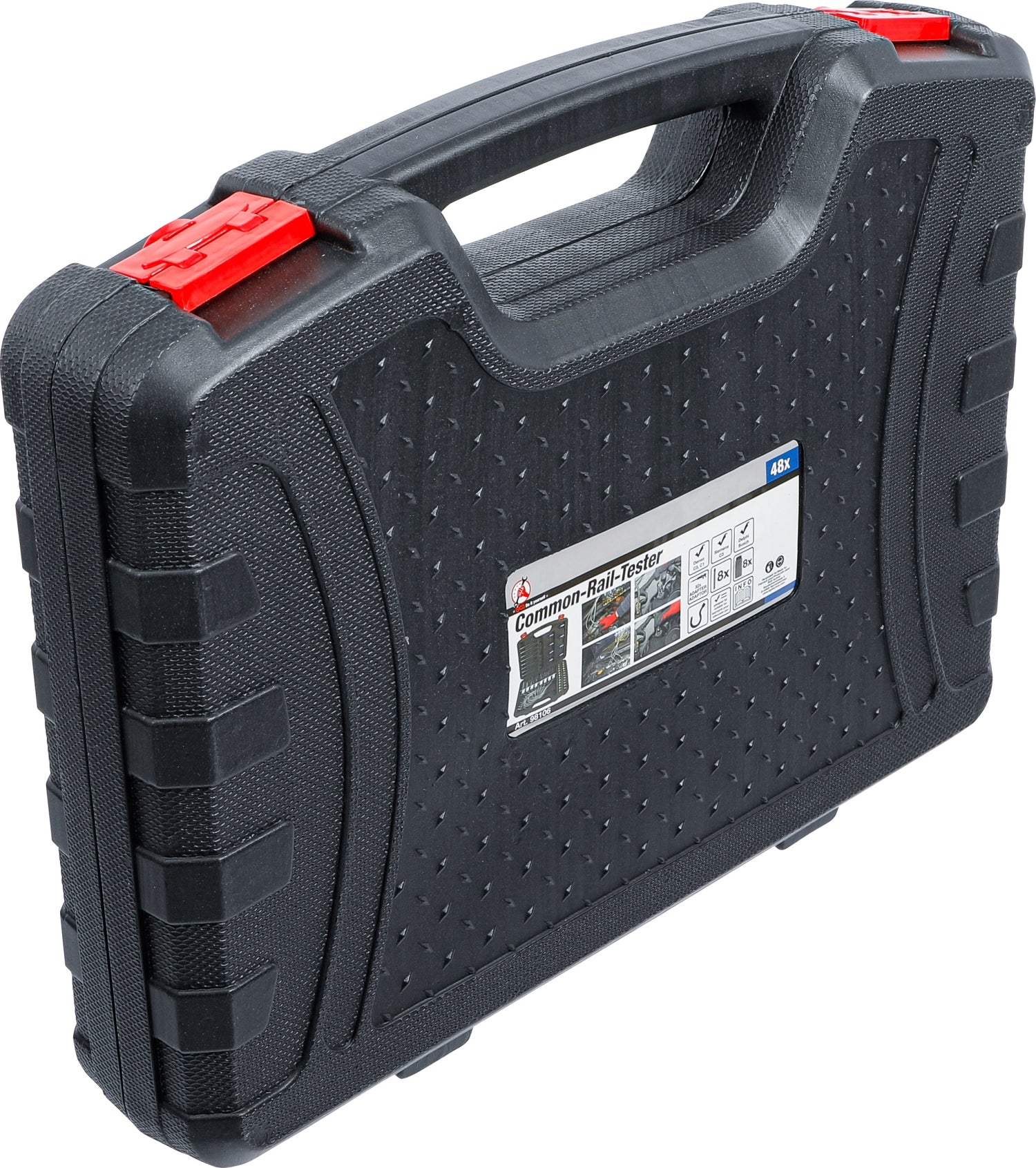 BGS DIY 98106 Tester für Common-Rail-Motoren inklusive 32 Adaptern