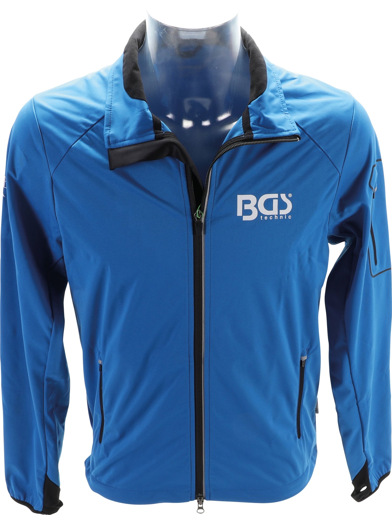 BGS 90057 Softshelljacke atmungsaktiv wasserdicht Größe 3XL mit BGS Logo