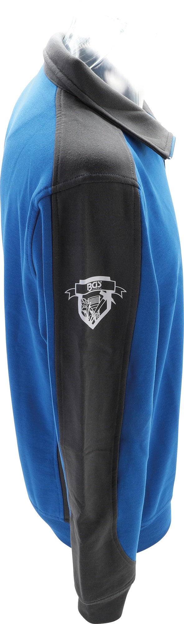 BGS 90048 Sweatshirt mit Kragen Comfort Fit Größe 4XL mit BGS Logo