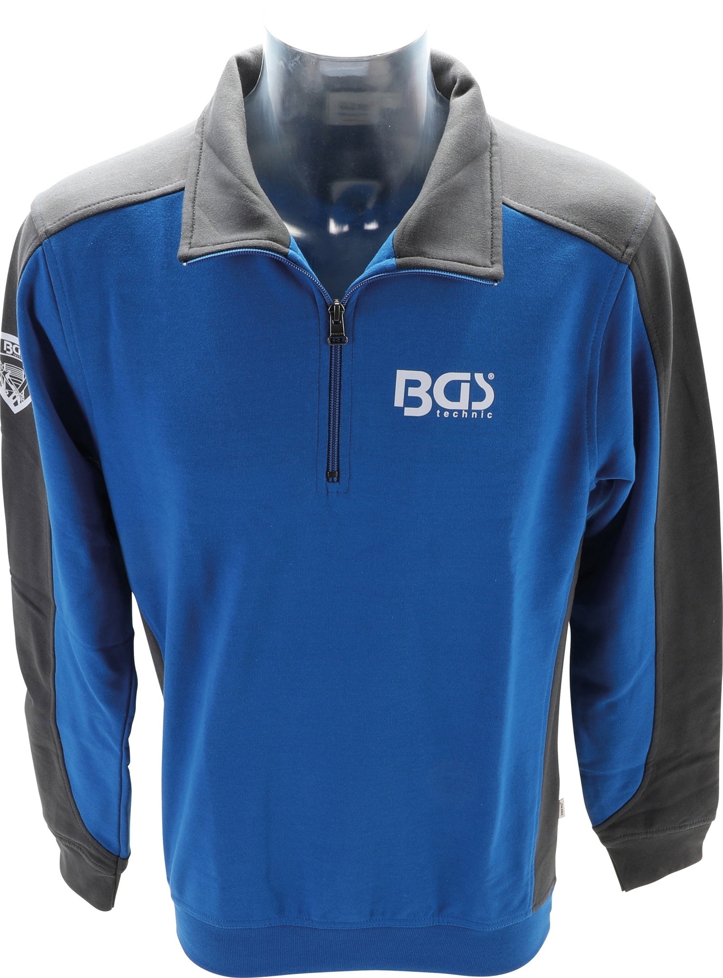 BGS 90048 Sweatshirt mit Kragen Comfort Fit Größe 4XL mit BGS Logo