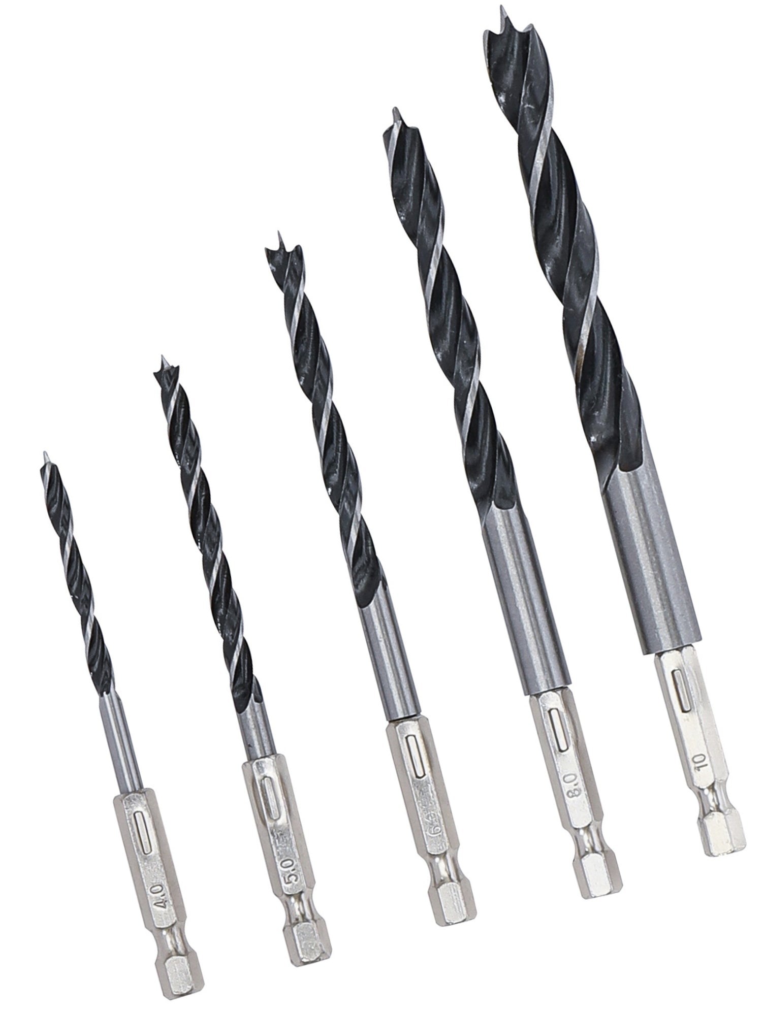 BGS DIY 50799 Satz Holzbohrer 4 - 10mm Sechskantantrieb 5 teilig