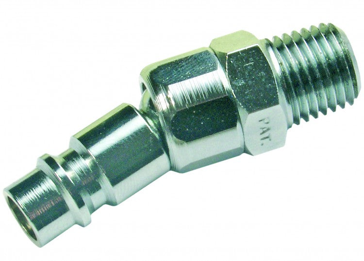 BGS 3228 Gewindestecknippel 12,8mm (1/4") Aussen auf Schnellkupplung mit Kugelgelenk ChromVanadium