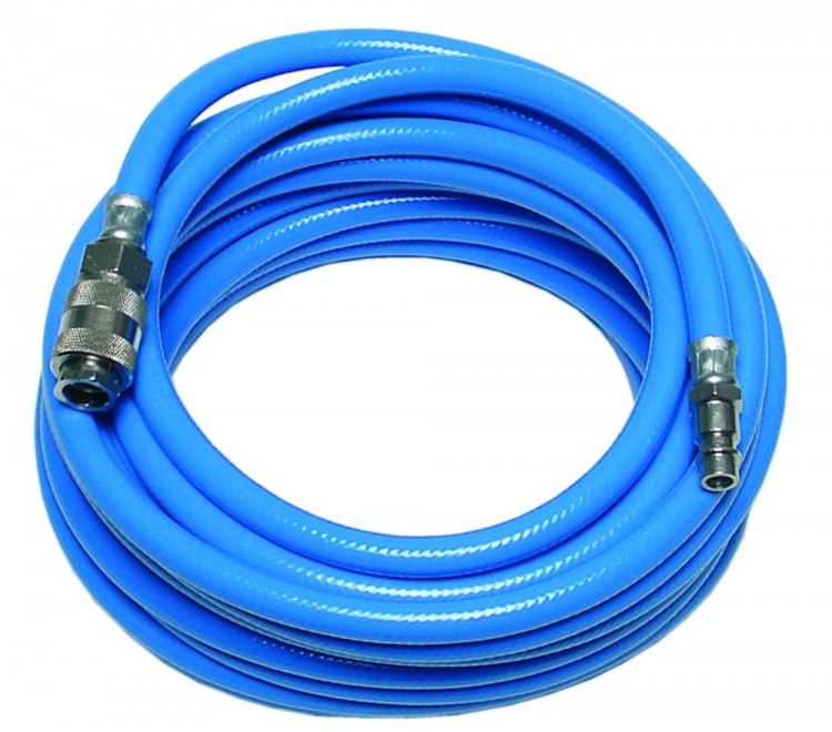 BGS 3250 Druckluftschlauch / Gewebeschlauch mit Euro Schnellkupplung - 10 Meter