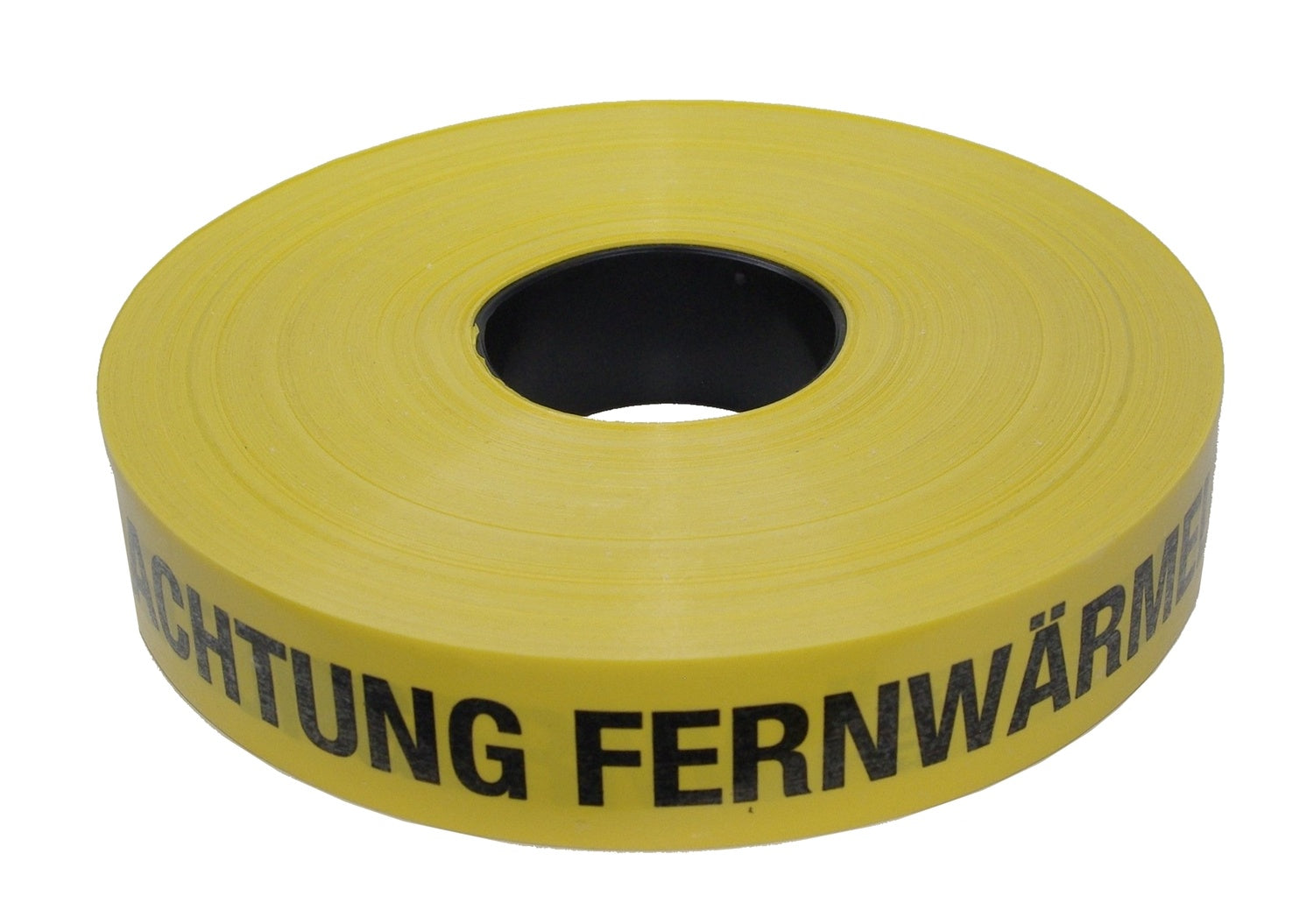 FLUID 20003 Trassenwarnband aus PE Gelb mit Aufdruck ACHTUNG FERNWÄRMELEITUNG Länge 250m