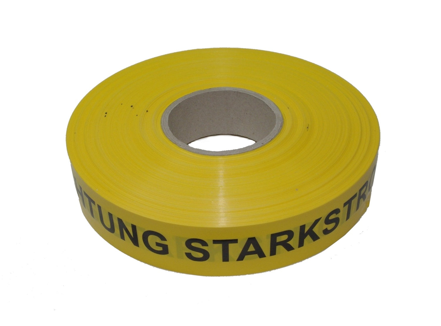 FLUID 20004 Trassenwarnband aus PE Gelb mit Aufdruck ACHTUNG STARKSTROMKABEL Länge 250m
