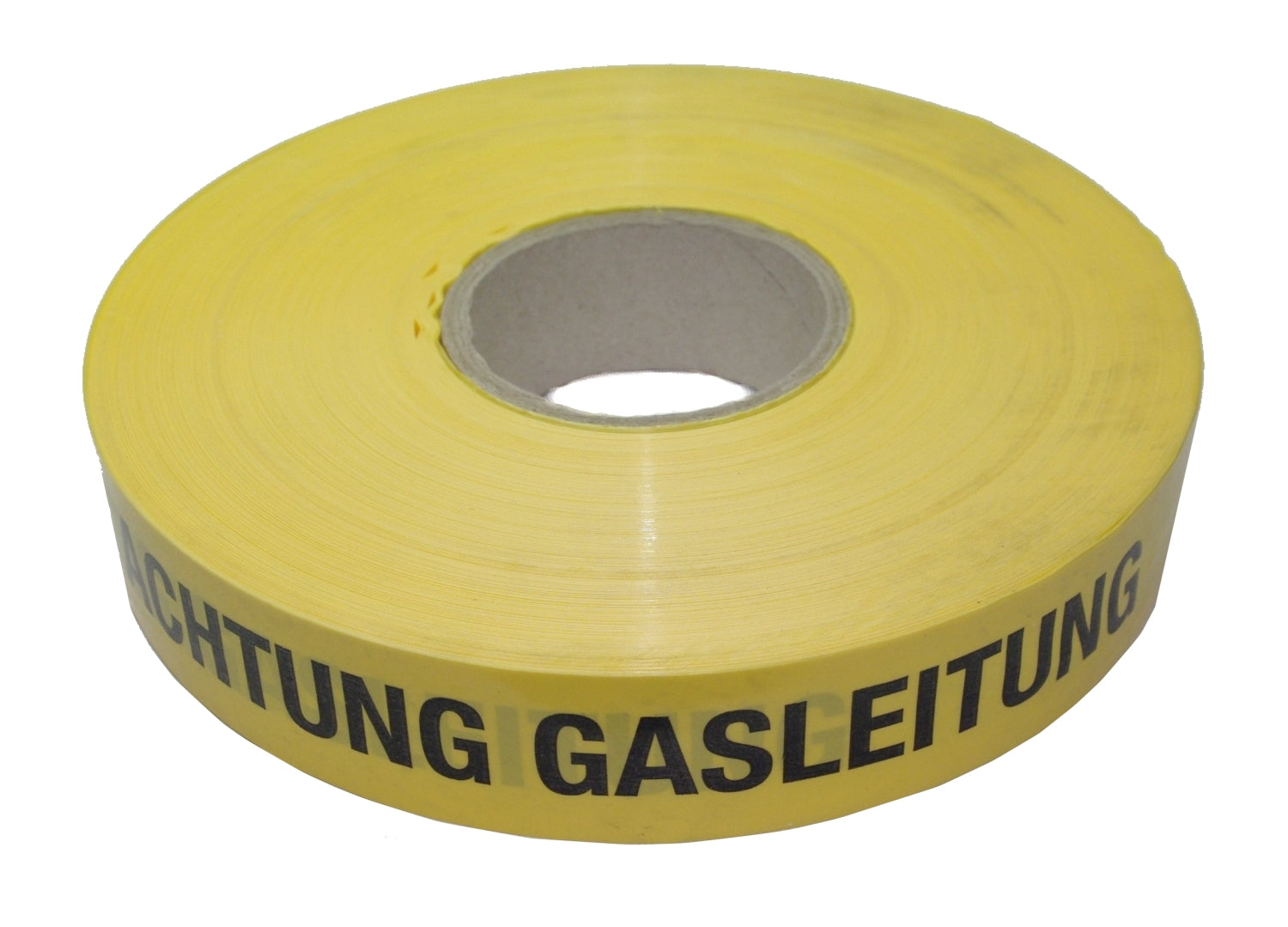 FLUID 20006 Trassenwarnband aus PE Gelb mit Aufdruck ACHTUNG GASLEITUNG Länge 250m