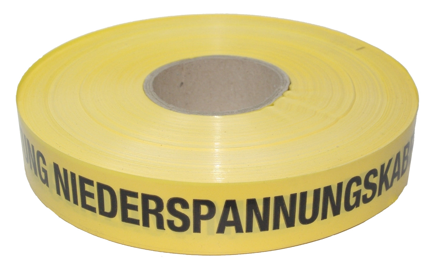 FLUID 20030 Trassenwarnband aus PE Gelb mit Aufdruck ACHTUNG NIEDERSPANNUNGSKABEL Länge 250m