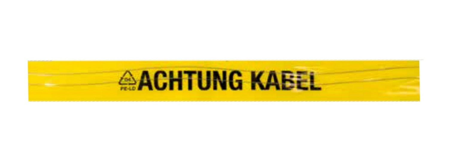 FLUID 20036 Ortungsband Trassenwarnband Gelb mit Aufdruck ACHTUNG KABEL Länge 250m