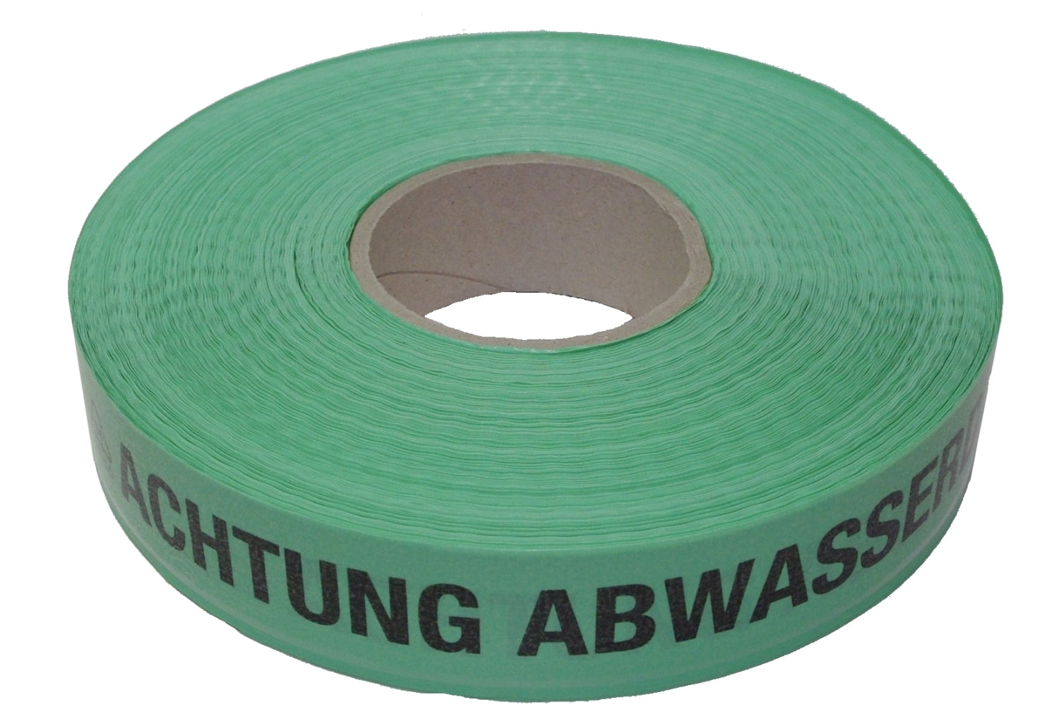 FLUID 20038 Trassenwarnband aus PE Grün mit Aufdruck ACHTUNG ABWASSERDRUCKLEITUNG Länge 250m