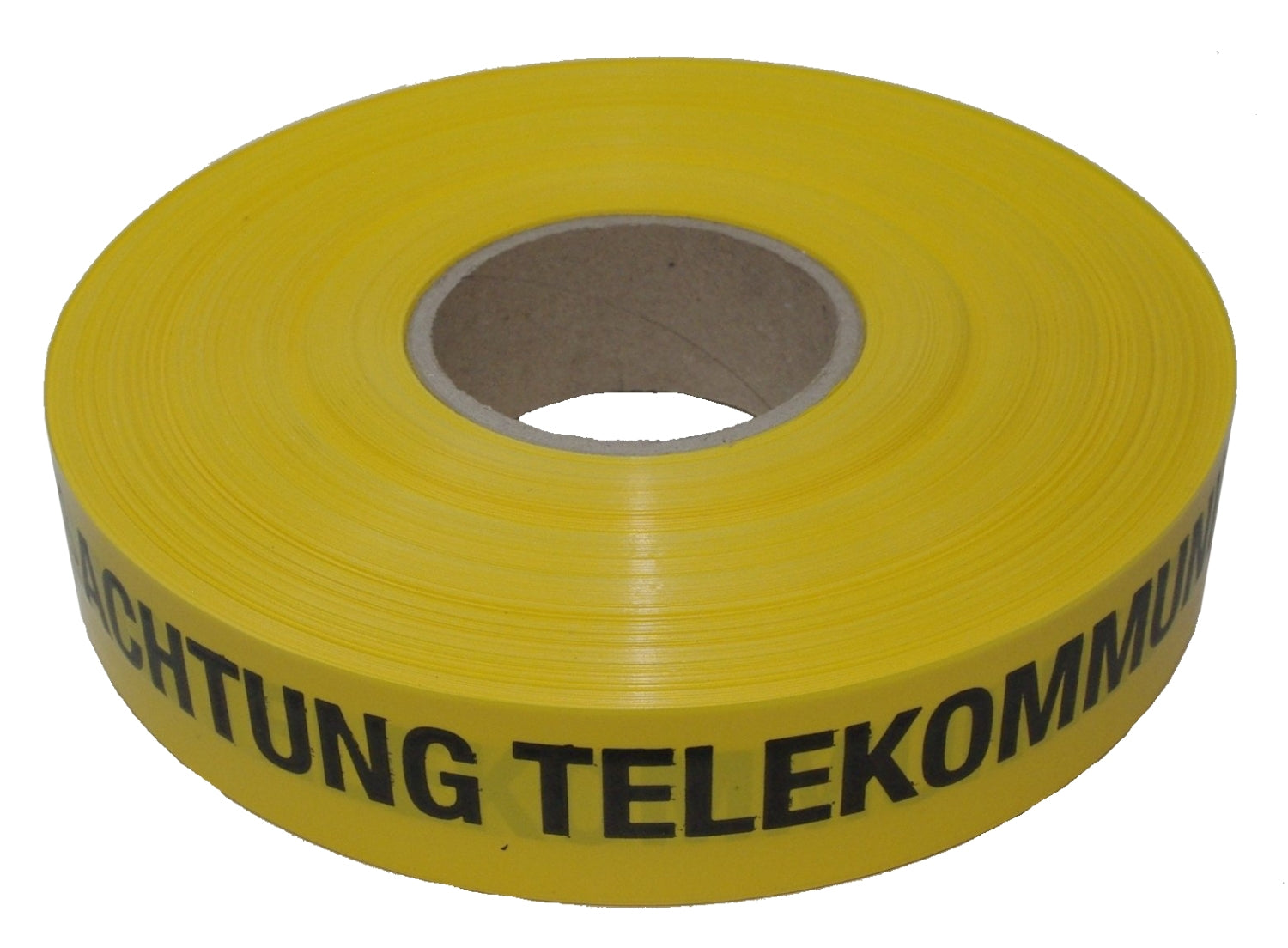 FLUID 20039 Trassenwarnband aus PE Gelb mit Aufdruck ACHTUNG TELEKOMMUNIKATIONSKABEL Länge 250m