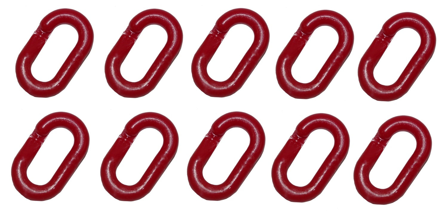 FLUID 50020-Rot Satz 10 x Verbindungsglieder Zubehör Gliederkette Kunststoff Rot Ø8mm