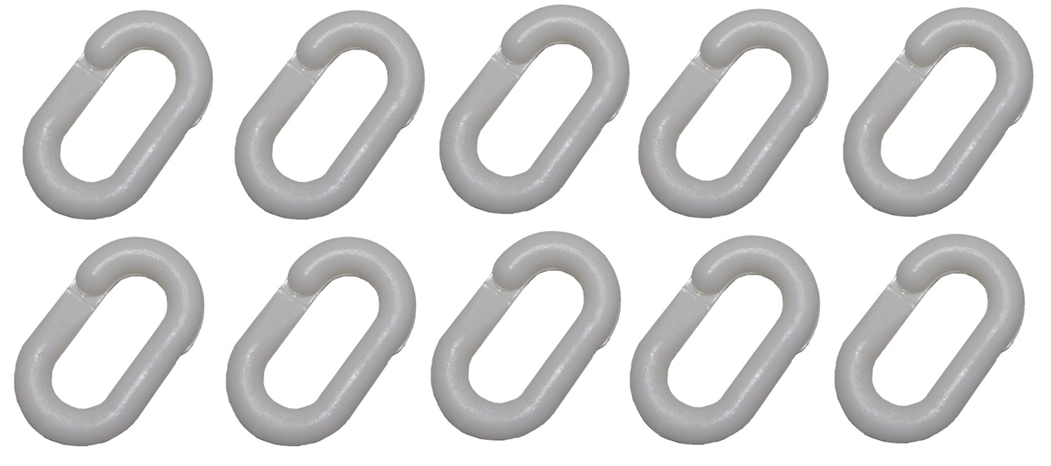 FLUID 50020-Weiß Satz 10 x Verbindungsglieder Zubehör Gliederkette Kunststoff Rot Ø8mm