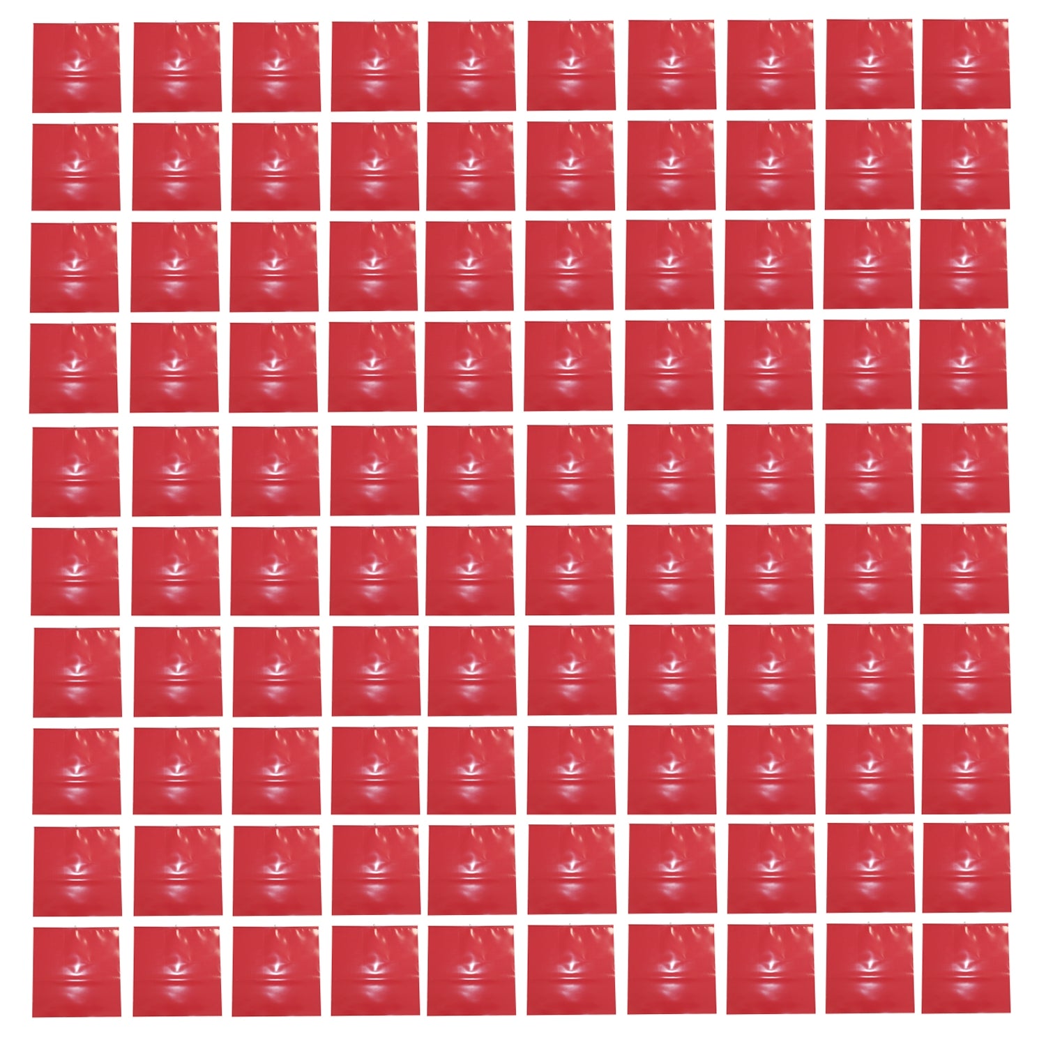 FLUID 90011 100 x Warnflagge für überstehende Ladung aus Kunststoff rot 300 x 300mm nach StVO